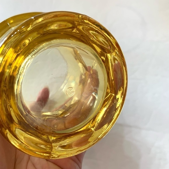 3 Continental Can Company MCM Optic Dot /Thumbprint 8 Oz Amber Glasses 5… - Picture 9 of 9